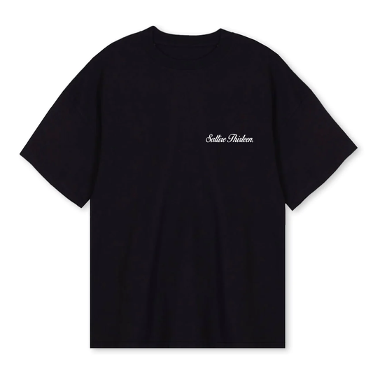 Black Italic Logo T-Shirt